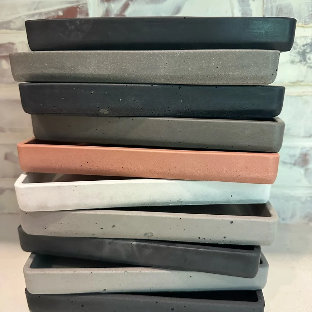 Elegant concrete catch all tray Soap Dish
